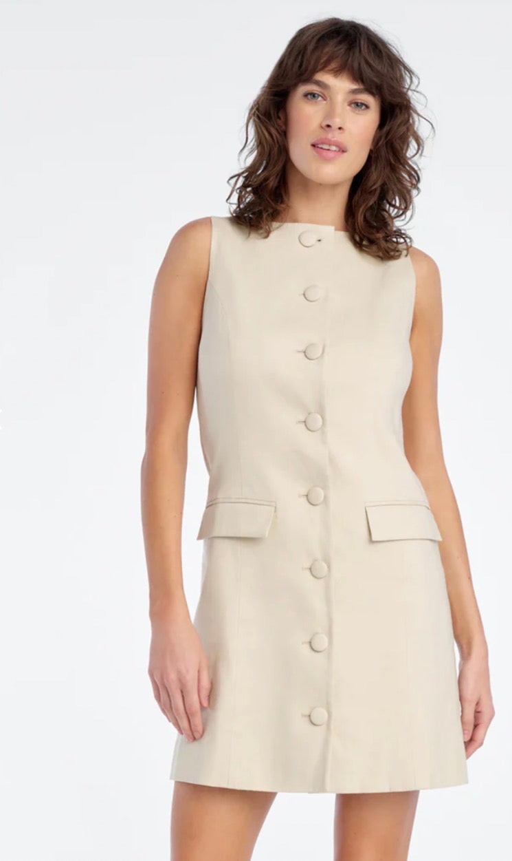 Kahki mini dress
