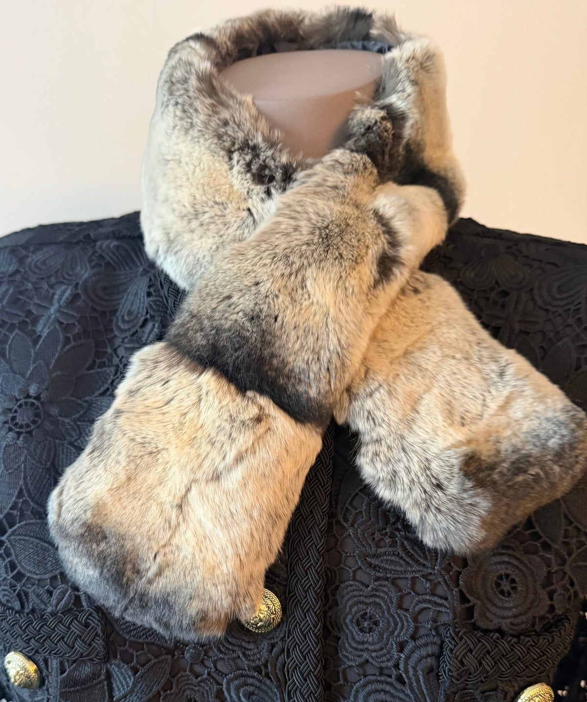 Full Rex Scarf Chinchilla