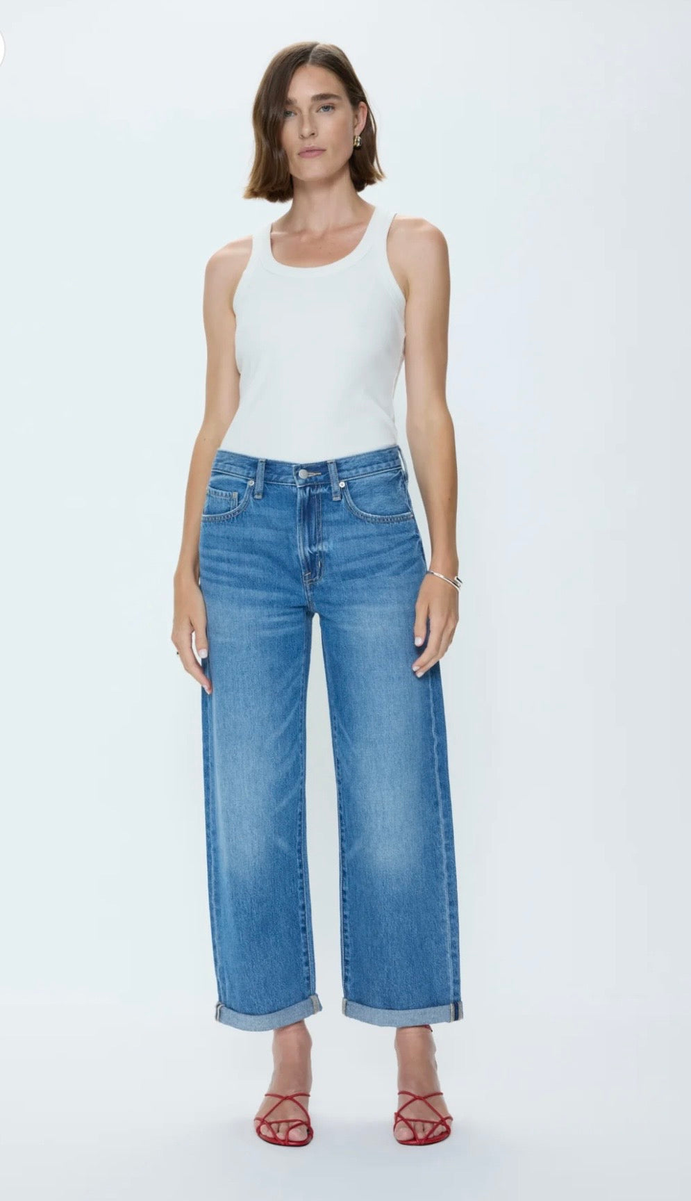 Donny Rolled Hem Boyfriend Jeans