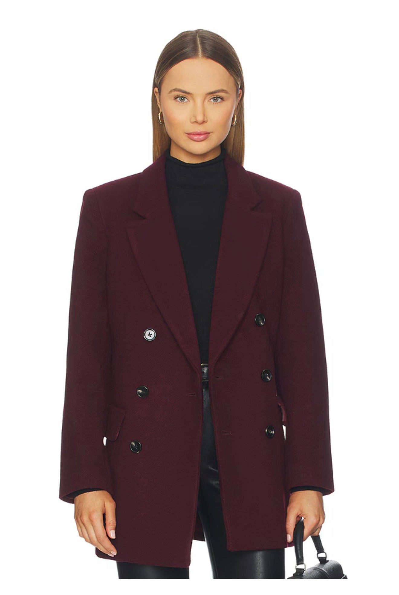 Emory Short Double Breasted Wool Coat
