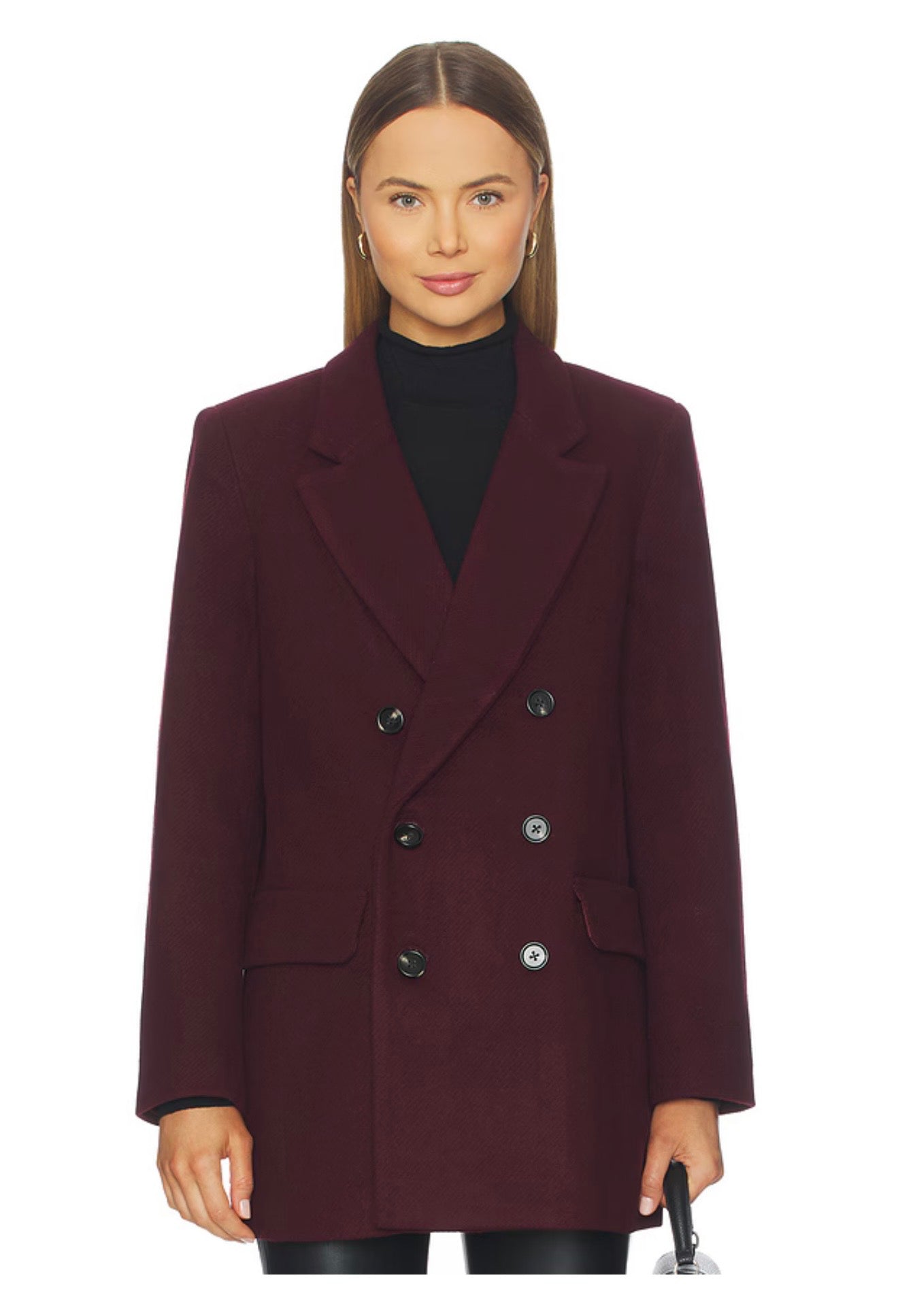 Emory Short Double Breasted Wool Coat