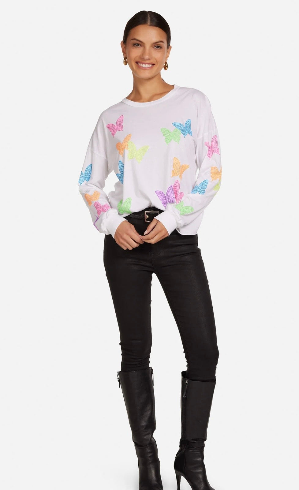 Luella Neon Butterfly- White