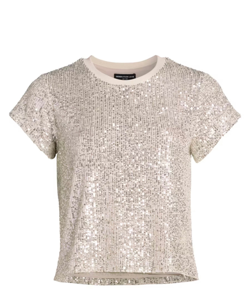 Kai Sequin Top- Moonbeam