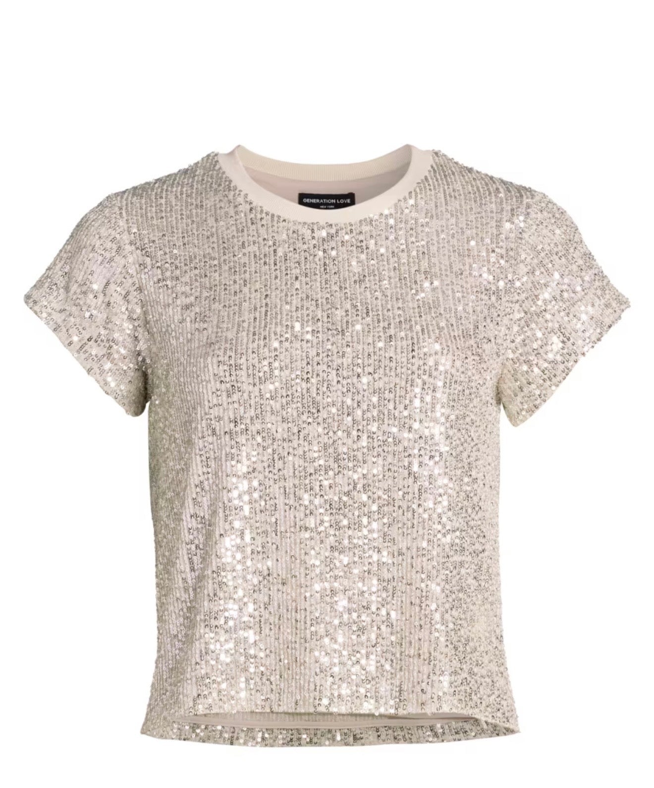 Kai Sequin Top- Moonbeam