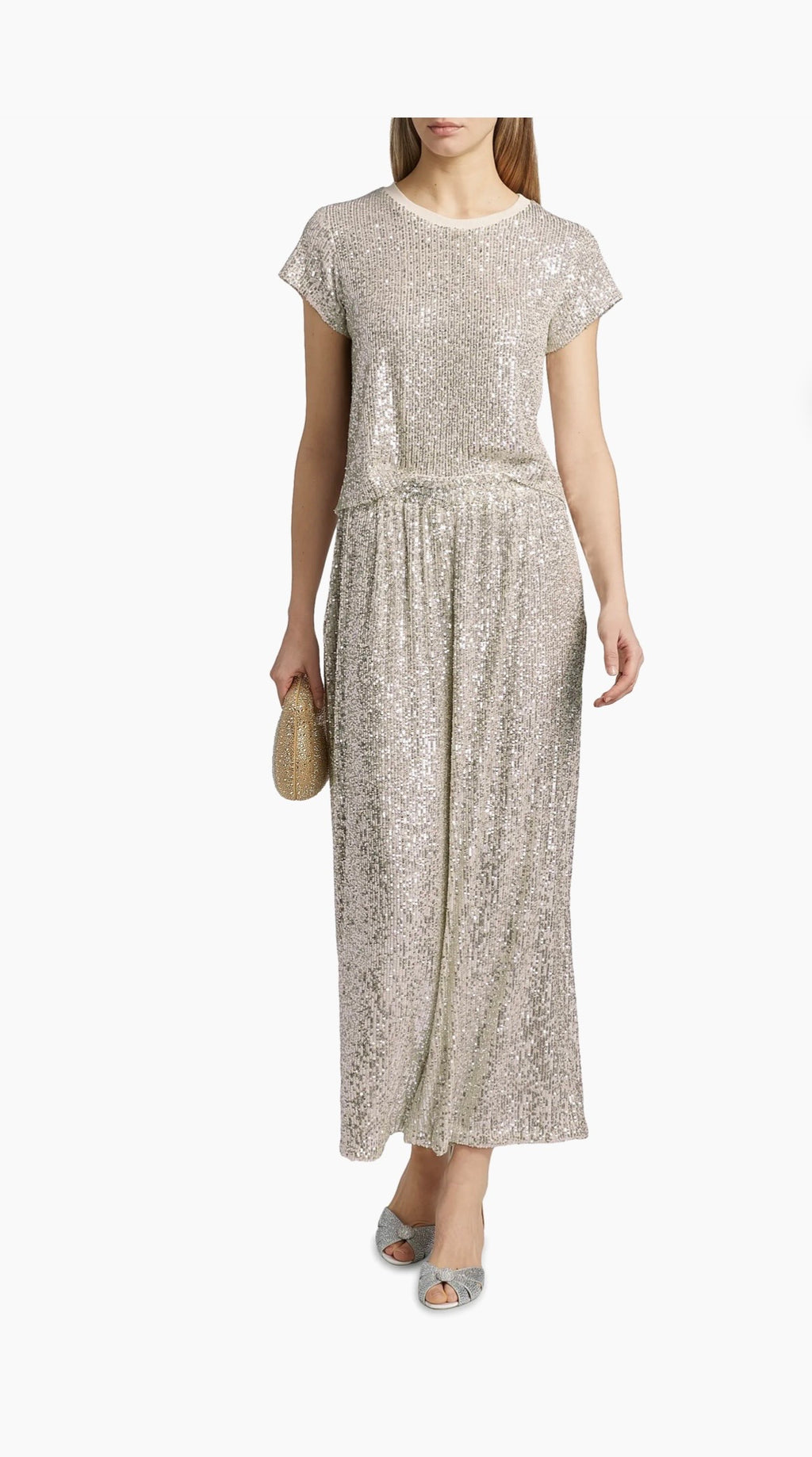 Talia Sequin Pants- Moonbeam