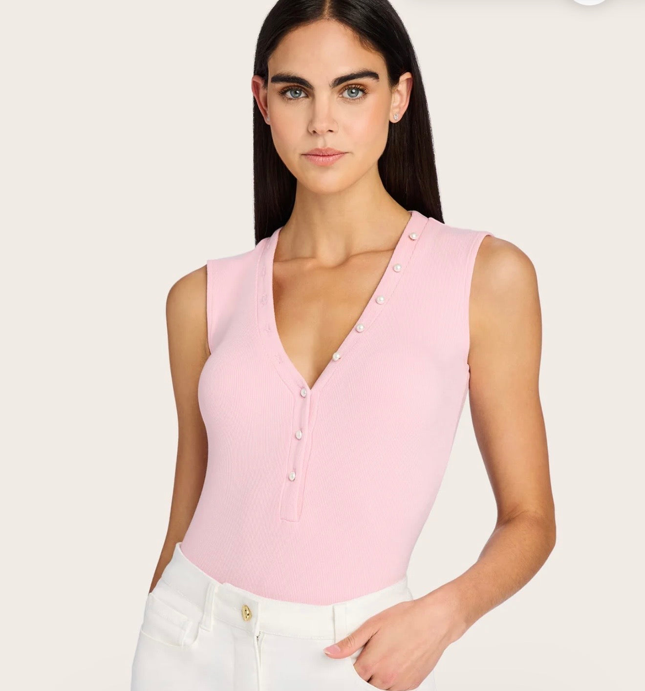 Zoelle Rib Tank- Sugar Pink
