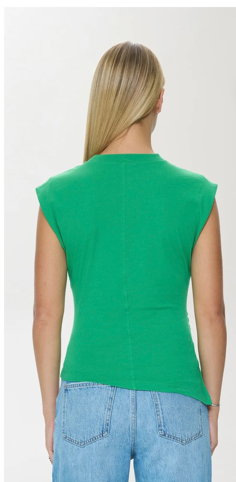 Nya Draped Tee- Mantis