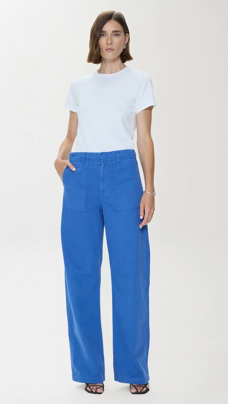 Wren Relaxed Straight Utility-Ciel