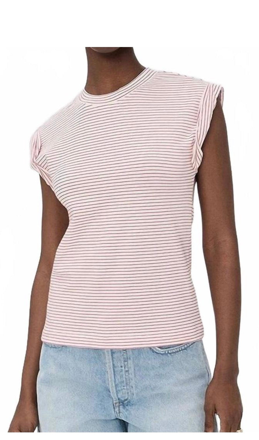 Olivia White/Ruby Stripe
